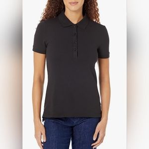 Womens Plus Size Short Sleeve Polo Shirt